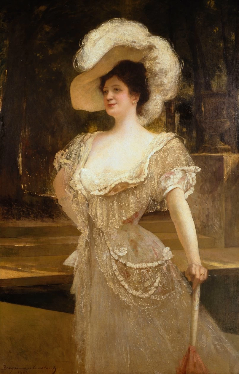 Jean - Joseph Benjamin, Constant, 164, Ritratto di una signora, 1901